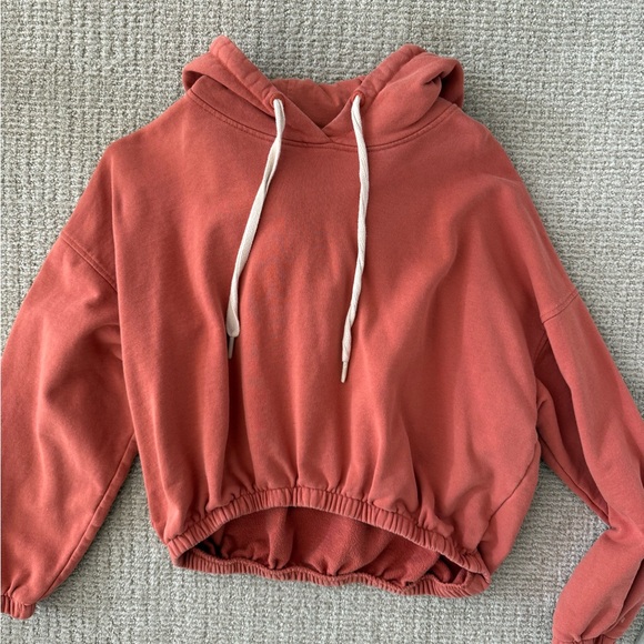 The Upside Terracotta Hoodie with Drawstring - Picture 1 of 3